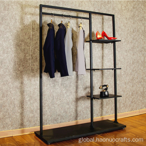 Metal Magnetic Coat Rack bedroom European mobile economy simple clothes rack Manufactory